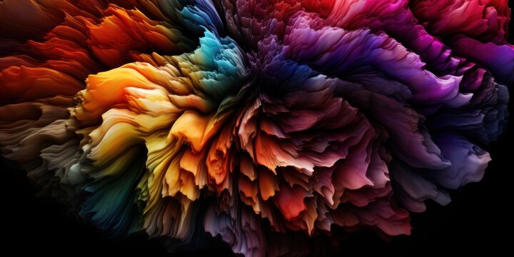 a colorful explosion of colors