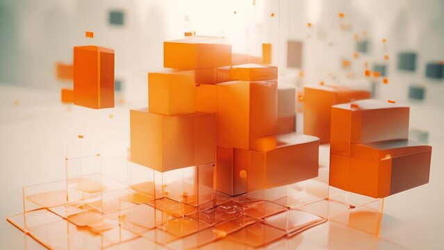 浮かぶオレンジのキューブ,Generative AI 