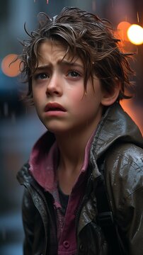 the sad boy