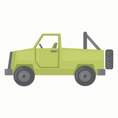 Safari car icon clipart isolated vector illustration