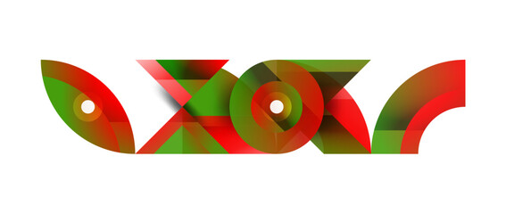 Geometric fusion - abstract harmony of triangles and circles in minimalist background design. Shapes and lines design for wallpaper, banner, background, landing page, wall art, invitation, prints