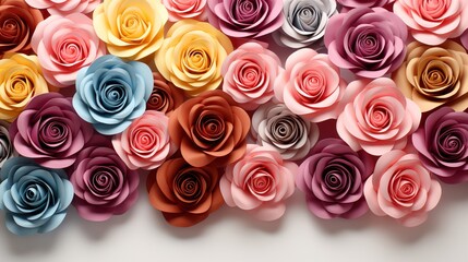 roses in a row