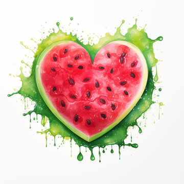 Abstract Colorful Watermelon Art | Generative Ai 