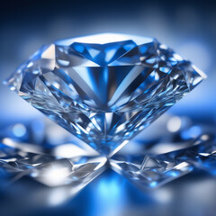 diamonds on blue background