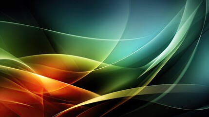 Obraz premium A picture of abstract background green, yellow and red Generative AI