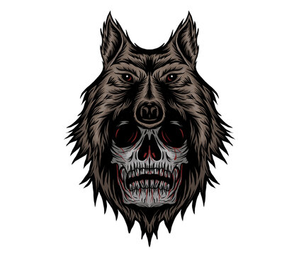 skull wolf