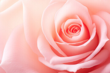 Close-up of pink rose petals in soft color and blurry style for background. 