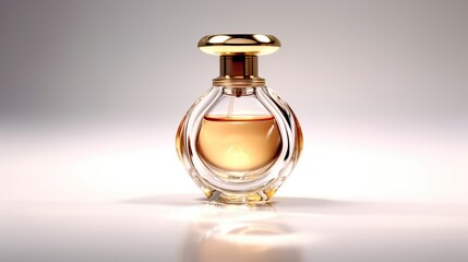 Obraz na płótnie Canvas Perfume bottle isolated on white background. 3D illustration