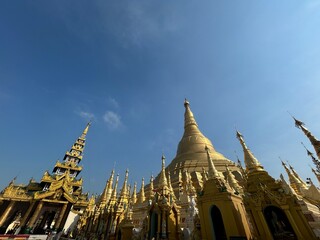 YANGON, MYANMAR - 26th Aug, 2023 : Shwe Dagon Pagoda, Yangon, Myanmar.
