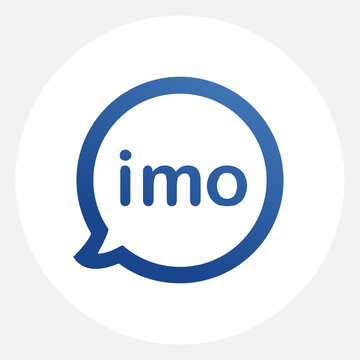 Round Imo Logo Isolated on White Background