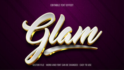 Editable gold style text effect, luxury text theme