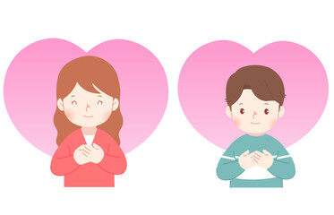 a man and a woman in love