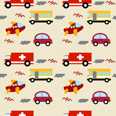 transportation seamless patterntransportation seamless pattern