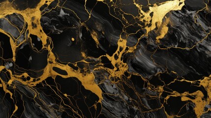 black and golden marble background