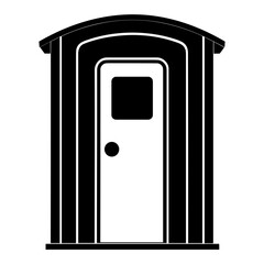 Simple Icon of Portable Toilet