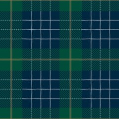 Tartan seamless pattern, green and blue can be used in fashion decoration design. Bedding, curtains, tablecloths
