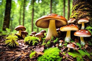 Fototapeta premium mushroom in the forest
