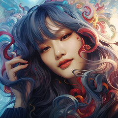 Fototapeta premium My girlfriend - Generation AI