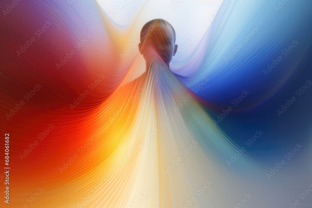 Poster background illustration light abstract art colorful futuristic dynamic modern curve motion design