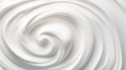 Fototapeta na wymiar White cream texture for applying the face skin and body on background. white lotion for advertising Beauty skin care products. advertisement cream, milk, cheese, yogurt