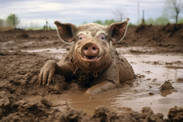 Piggy mammal farming hog swine domestic animal agriculture snout pig dirty