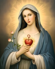 Immaculate heart of virgin Mary, mother of god