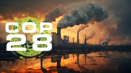 Fotobehang COP 28  United Arab Emirates  November 2023 - UN International climate summit - Generative AI Illustration © Jon Le-Bon