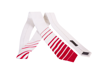 Untied neck tie isolated on transparent background. Necktie png