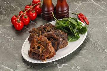 Grilled Lamb neck with spices