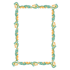 Unique abstract frame vector with striking colors