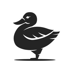 duck logo template Isolated. Brand Identity. Icon Abstract Vector graphic