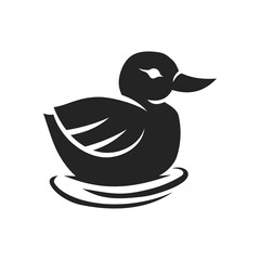 duck logo template Isolated. Brand Identity. Icon Abstract Vector graphic