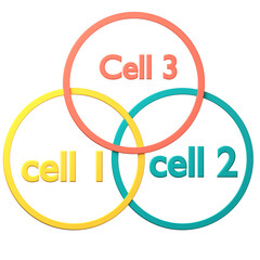 ideal cell icon isolated on the white background