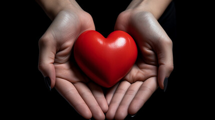 Obraz premium hands holding heart