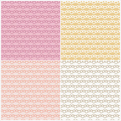  Pattern vector and background flowers pattern design