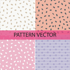  Pattern vector and background flowers pattern design
