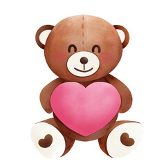 teddy bear with heart