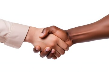 Business Partners Seal the Deal with a Firm Handshake in Close-Up Shot Generative AI