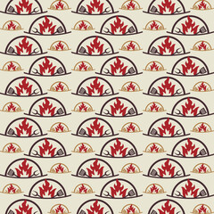 Barbeque seamless pattern trendy creative vector illustration background