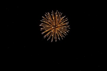 Fire works at Lake Toya, Hokkaido