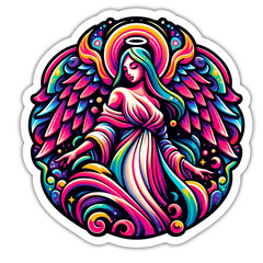 Lady Snowflake, Mrs. Santa Claus like no other, dazzling in neon and mystique! 