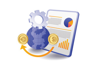 The process of analyzing world currencies
