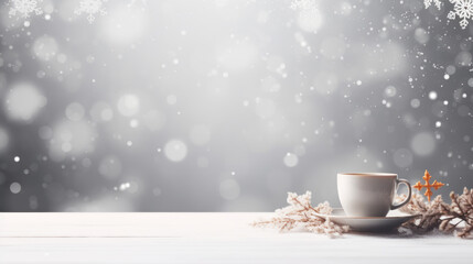 cup of coffee with christmas decorations - Powered by Adobe