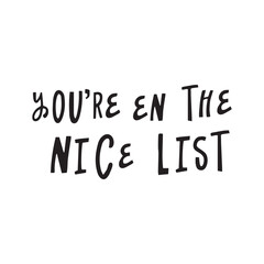 Of Christmas hand written lettering, modern calligraphy. Typography isolated on white background, vector illustration. Great for party posters and banners.