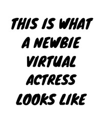Newbie virtual actress