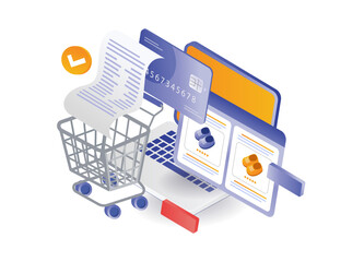 Online shopping e commerce payment details