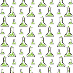 Green lab seamless pattern trendy design creative vector background