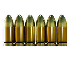 set of bullets , 3d render