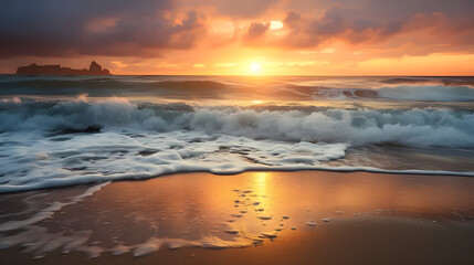 Obraz premium sunset on the beach