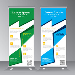 Roll up brochure flyer banner design template vector, abstract background, modern x-banner, rectangle size. vector eps 10